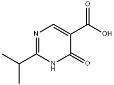 2-isopropyl-6-oxo-1,6-dihydro-5-pyrimidinecarboxylic acid(SALTDATA: FREE) Struktur