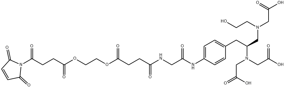 ethyleneglycol bis(succinimidyl succinate)hydroxyethylethylenediamine triacetic acid Struktur