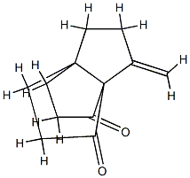 [3.3.3]Propellane-2,8-dione, 9-methylene- Struktur