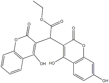 7-hydroxyethyl biscoumacetate Struktur