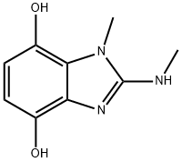 1H-Benzimidazole-4,7-diol,1-methyl-2-(methylamino)-(9CI) Struktur