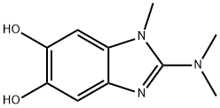 1H-Benzimidazole-5,6-diol,2-(dimethylamino)-1-methyl-(9CI) Struktur