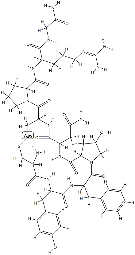 argipressin, hydroxy-Pro(4)- Struktur