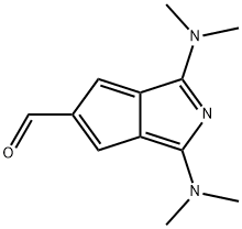 2-Azapentalene, 1,3-bis(dimethylamino)-5-carboxaldehyde- Struktur