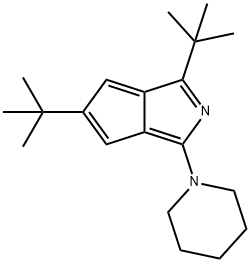 2-Azapentalene, 1,5-di(tert-butyl)-3-piperidinyl)- Struktur