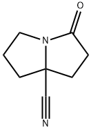 1H-Pyrrolizine-7a(5H)-carbonitrile,tetrahydro-3-oxo-(9CI) Struktur