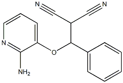 <(2-amino-3-pyridyloxy)benzyl>malononitrile Struktur