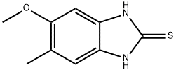 2H-Benzimidazole-2-thione,1,3-dihydro-5-methoxy-6-methyl-(9CI) Struktur