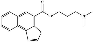 1-(3,3-dimethylamino)propyl naphtho(2,1-b)thiophene-4-carboxylate Struktur