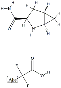 (1R,3R,5R)-2-Azabicyclo[3.1.0]hexane-3-carboxamide 2,2,2-trifluoroacetate Struktur