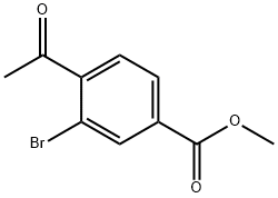 4-ACETYL-3-BROMO-BENZOIC ACID METHYL ESTER(WXC07622) Struktur