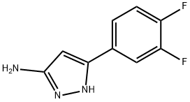 3-(3,4-difluorophenyl)-1H-pyrazol-5-amine Struktur