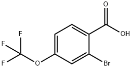 2-Bromo-4-(trifluoromethoxy)benzonic acid Struktur