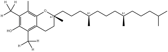 α-Tocopherol-[D6] (Vitamin E-[D6]) Struktur