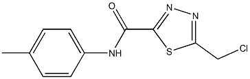 5-(CHLOROMETHYL)-N-(4-METHYLPHENYL)-1,3,4-THIADIAZOLE-2-CARBOXAMIDE Struktur