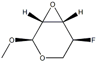 alpha-L-Lyxopyranoside, methyl 2,3-anhydro-4-deoxy-4-fluoro- (9CI) Struktur