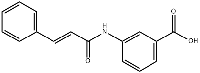 3-{[(E)-3-phenyl-2-propenoyl]amino}benzoic acid Struktur