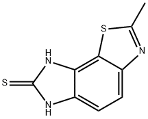 6H-Imidazo[4,5-g]benzothiazole-7-thiol,2-methyl-(6CI) Struktur