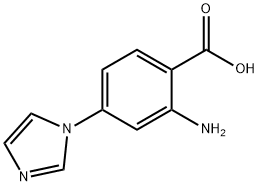 2-Amino-4-(1H-imidazol-1-yl)benzoic Acid Struktur