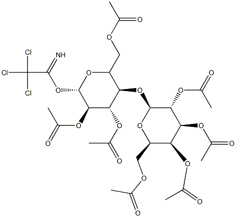 β-D-Lactopyranoside 1-(2,2,2-TrichloroethaniMidate) Heptaacetate Struktur