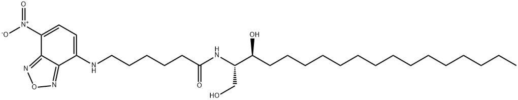 N-[6-[(7-nitro-2-1,3-benzoxadiazol-4-yl)aMino]hexanoyl]-L-threo-sphinganine Struktur