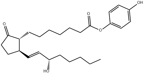 11-deoxyprostaglandin E1 4-hydroxyphenyl ester Struktur