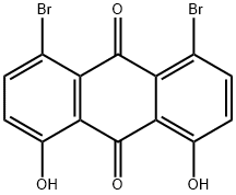 1,8-dibroMo-4,5-dihydroxyanthracene-9,10-dione Struktur