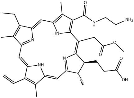 chlorin e6 ethylenediamide Struktur