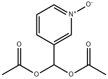 Methanediol, 1-(1-oxido-3-pyridinyl)-, 1,1-diacetate Struktur