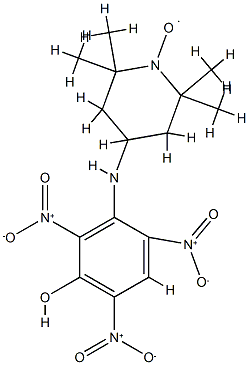 2,2,6,6-tetramethyl-4-(3-picrylamino)piperidine N-oxide Struktur