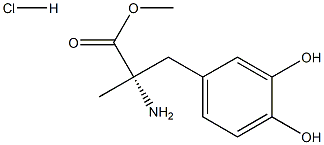 L-α-Methyl DOPA Methyl Ester Hydrochloride Struktur