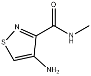 3-Isothiazolecarboxamide,4-amino-N-methyl-(9CI) Struktur