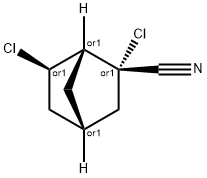 Bicyclo[2.2.1]heptane-2-carbonitrile, 2,6-dichloro-, (2-endo,6-exo)- (9CI) Struktur