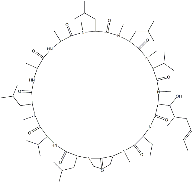 cyclosporin lactam(3,4) Struktur