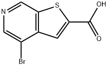 4-bromothieno[2,3-c]pyridine-2-carboxylic acid Struktur