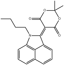 5-(1-Butylbenz[cd]indol-2(1H)-ylidene)-2,2-dimethyl-1,3-dioxane-4,6-dione Struktur