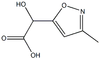 5-Isoxazoleaceticacid,-alpha--hydroxy-3-methyl-(9CI) Struktur