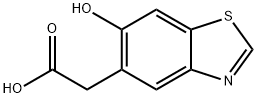 5-Benzothiazoleaceticacid,6-hydroxy-(9CI) Struktur