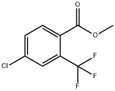 methyl 4-chloro-2-(trifluoromethyl)benzoate Struktur