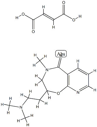 2-[2-(Dimethylamino)ethyl]-3,4-dihydro-4-methylpyrido[3,2-f][1,4]oxazepine-5(2H)-thione/(E)-2-butenedioic acid,(1:x) Struktur