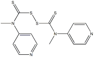 N,N′-Dimethyl N,N′-di(4-pyridinyl)thiuram disulfide
		
	 Struktur