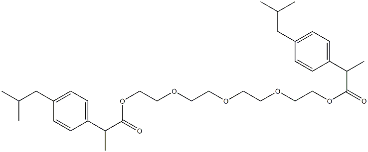 Tetraethyleneglycol Bisibuprofen Ester Struktur