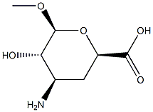 beta-L-xylo-Hexopyranosiduronic acid, methyl 3-amino-3,4-dideoxy- (9CI) Struktur