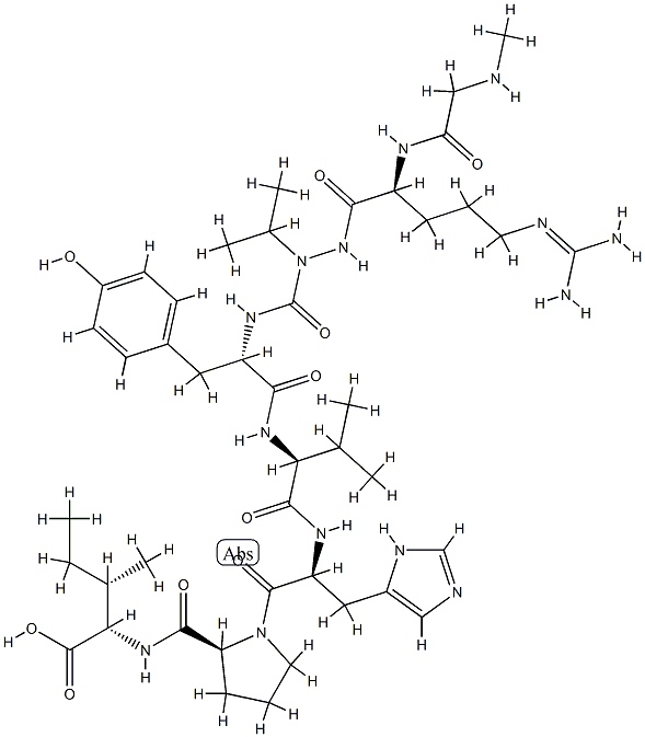 angiotensin II, Sar(1)-aza-Val(3)-Ile(8)- Struktur