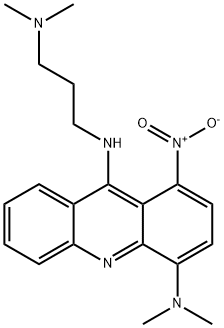 4,9-Acridinediamine, N(sup 4),N(sup 4)-dimethyl-N(sup 9)-(3-(dimethyla mino)propyl)-1-nitro- Struktur