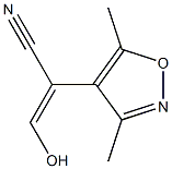 4-Isoxazoleacetonitrile,-alpha--(hydroxymethylene)-3,5-dimethyl-(9CI) Struktur