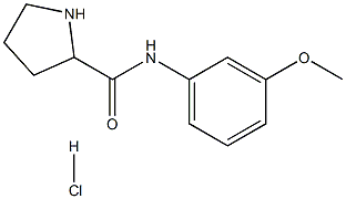 N-(3-methoxyphenyl)pyrrolidine-2-carboxamide Struktur