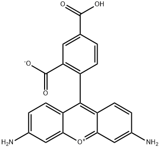 5(6)-CR 110  [5(6)-CarboxyrhodaMine 110, hydrochloride] Struktur