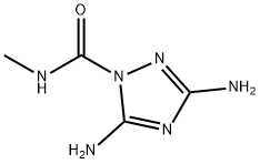 1H-1,2,4-Triazole-1-carboxamide,3,5-diamino-N-methyl-(9CI) Struktur