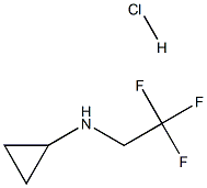 N-(2,2,2-trifluoroethyl)cyclopropanamine hydrochloride Struktur